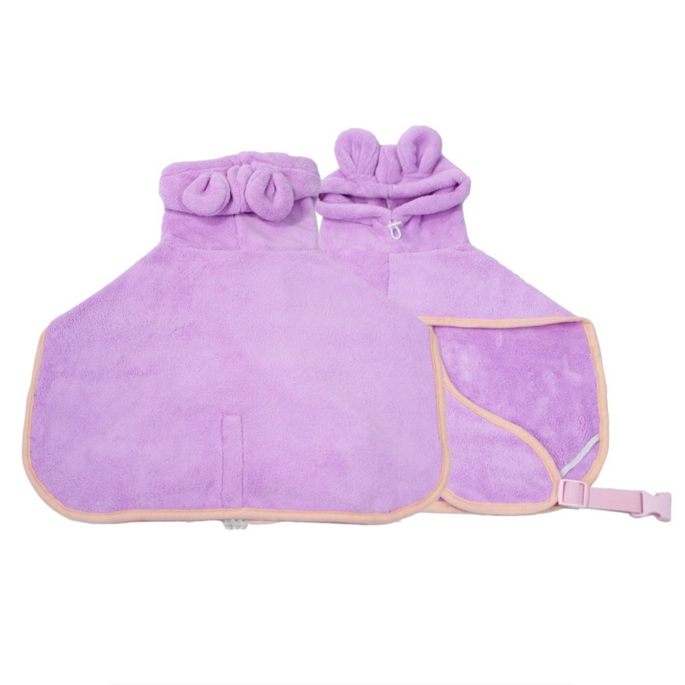 pet bathrobe towel langerland lavender