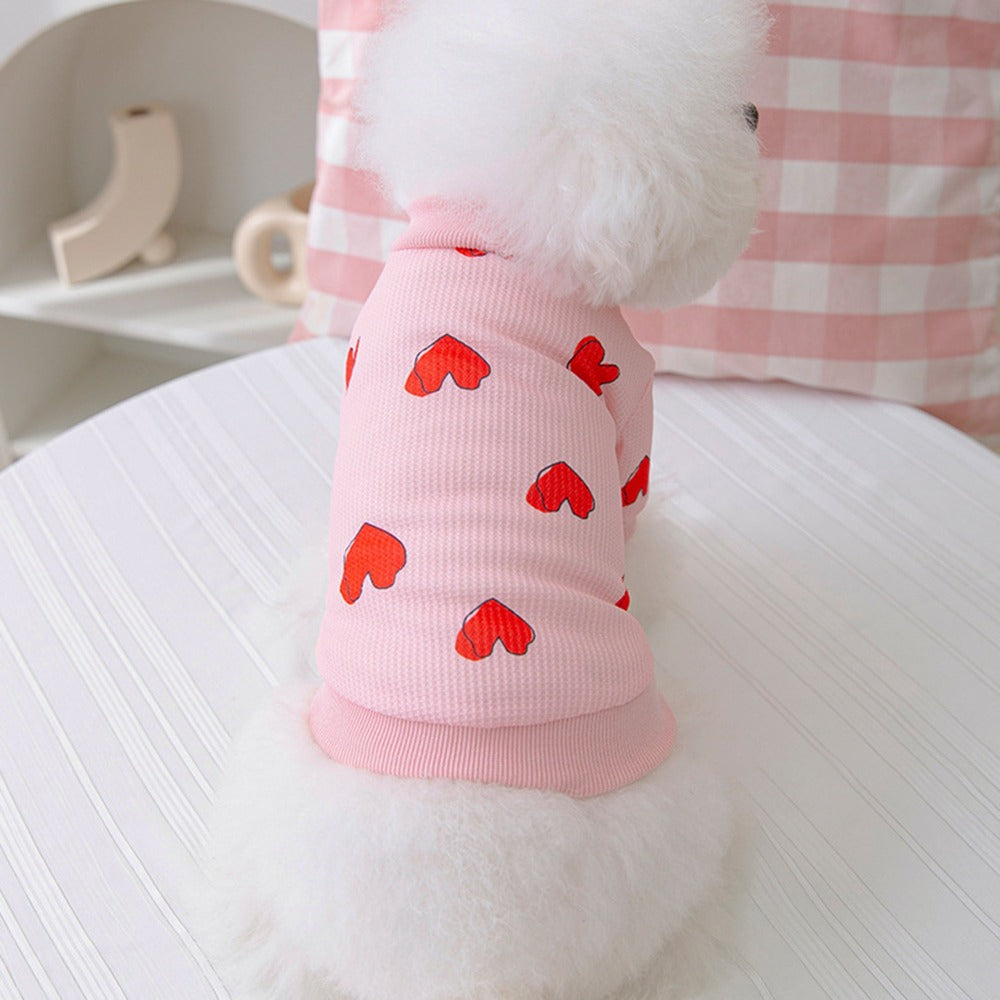 pink dog summer shirt langerland pet cloth