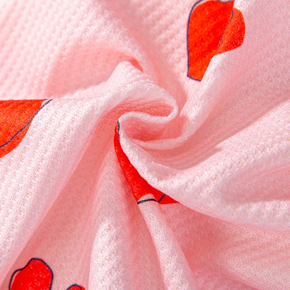 pink dog summer shirt langerland pet cloth