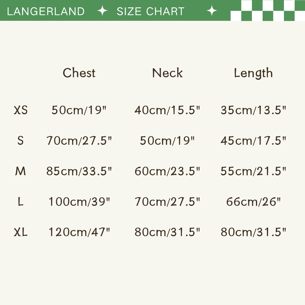 langerland pet towel bathrobe size