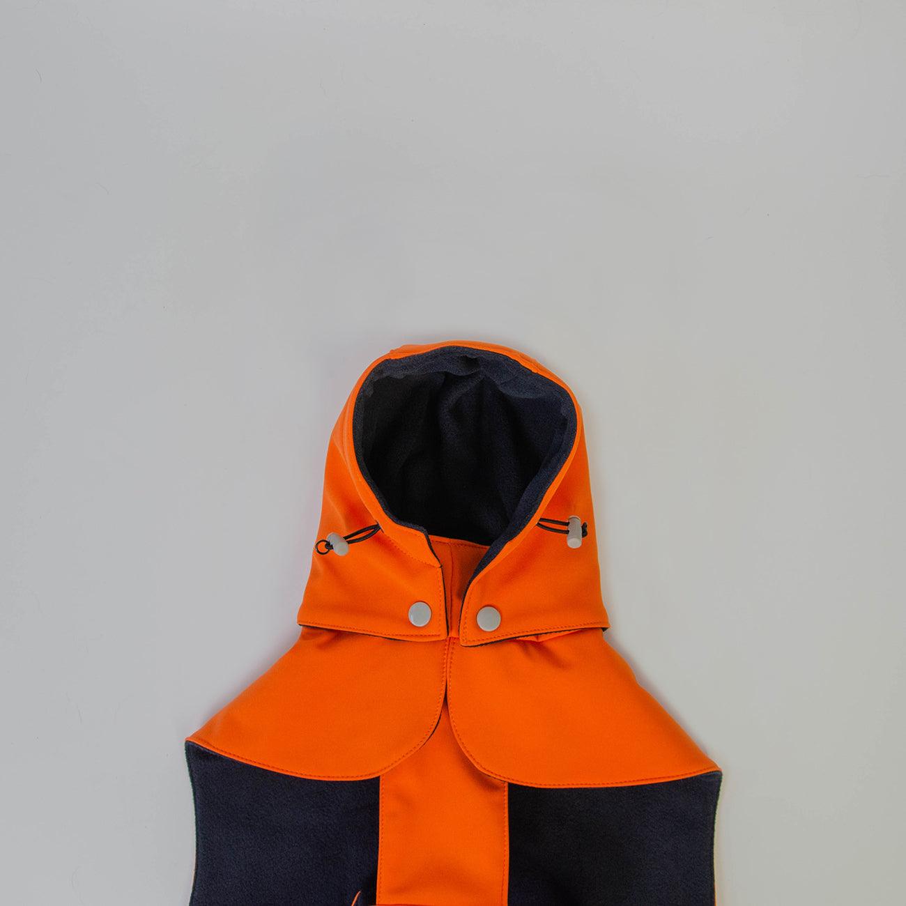 softshell winter coat with fleece orange langerland