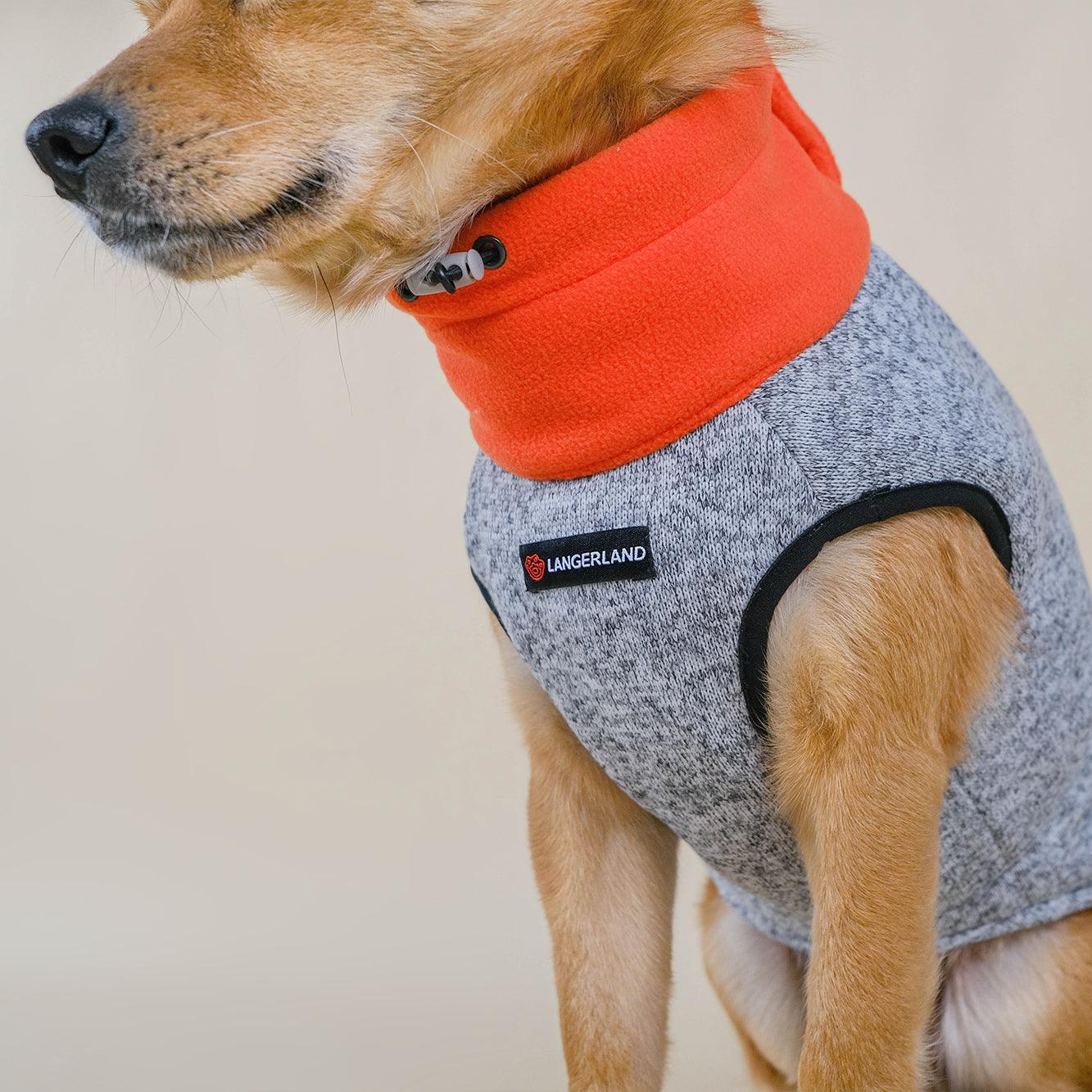 dog-zipper-fleece-sweater-winter-orange-langerland
