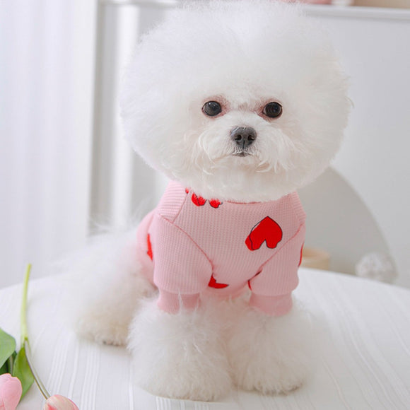 bichon summer cloth cute langerland dog wear