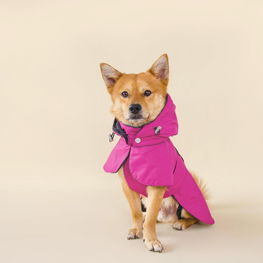 handmade dog cloth with fleece hoodie pink langerland