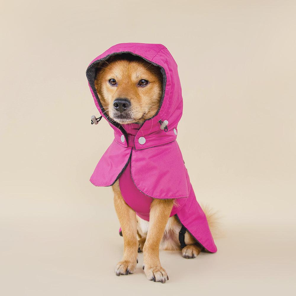 waterproof snow jacket dog outdoor cloth pink