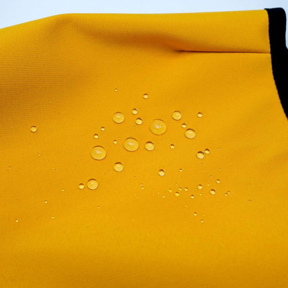 waterproof softshell fabric yellow langerland