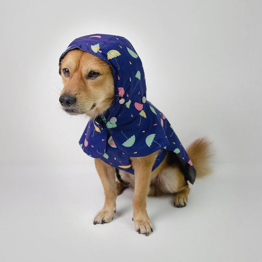 Waterproof dog Raincoat Umbrella Print - LANGERLAND