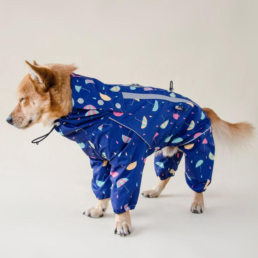 dog rain suit overall with legs langerland