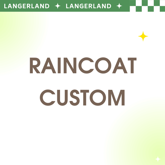 dog raincoat custom handmade langerland