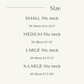 size chart dog rain hat snood