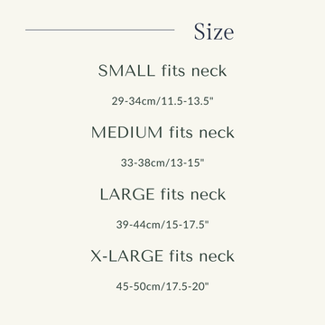 size chart dog rain hat snood