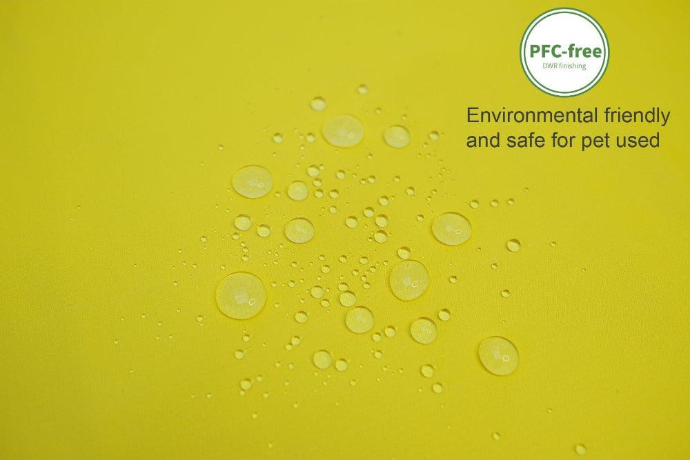 PFC free waterproof fabric yellow